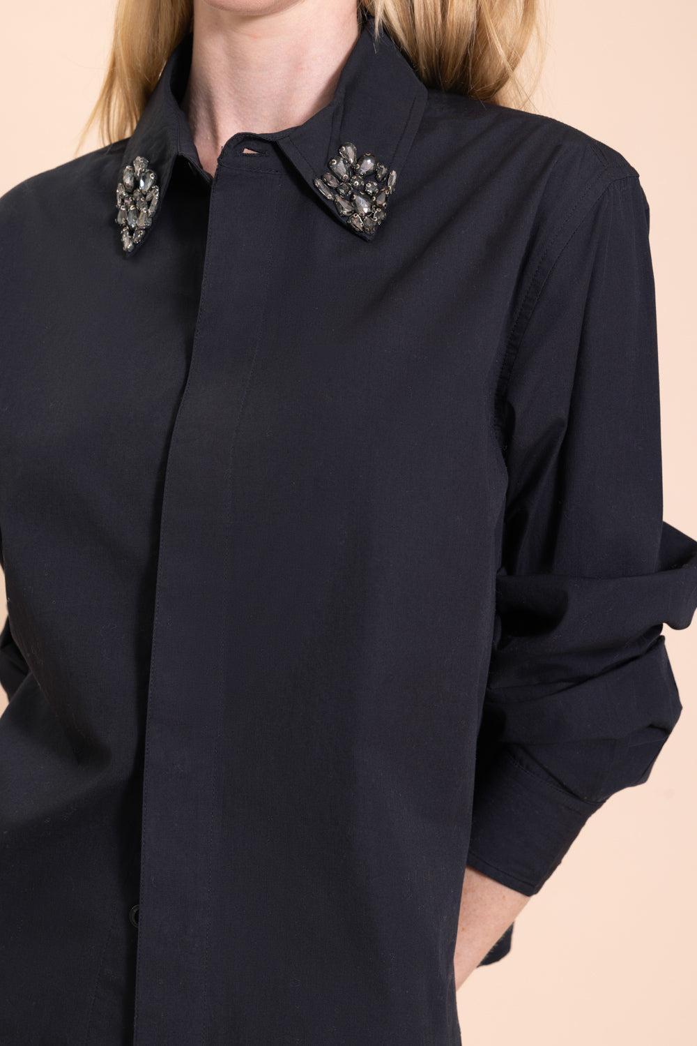 The Honor Shirt - Black-BLACK-XS-CLOTHINGTOPBLOUSE-MOTHER