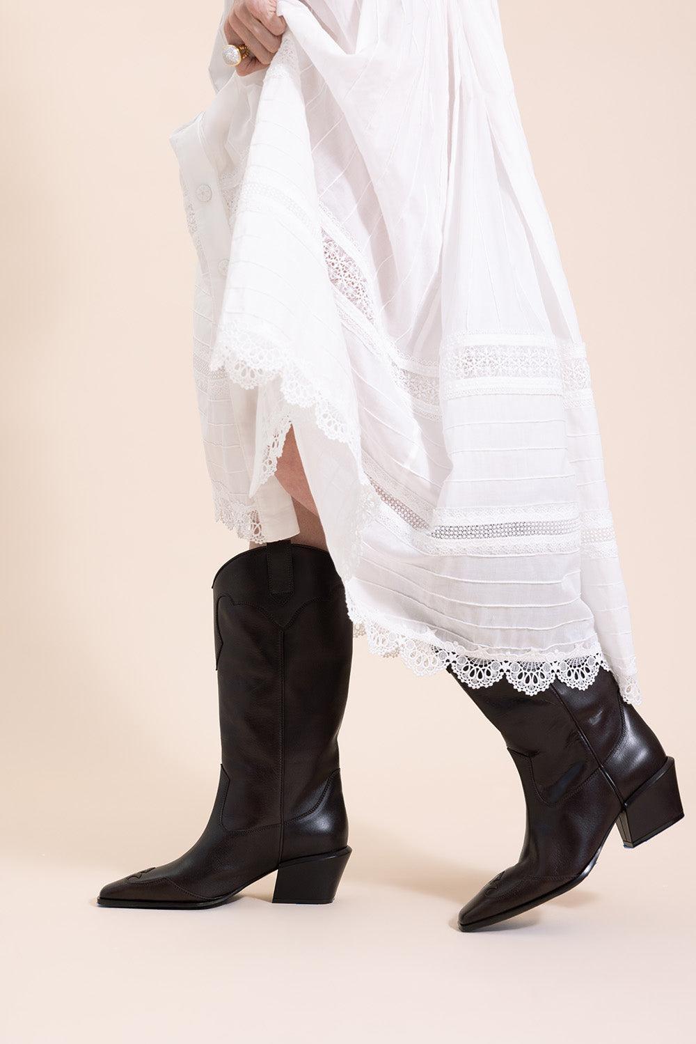 Bettina Western Boot 50-EBANO-36-SHOEBOOT-PARIS TEXAS