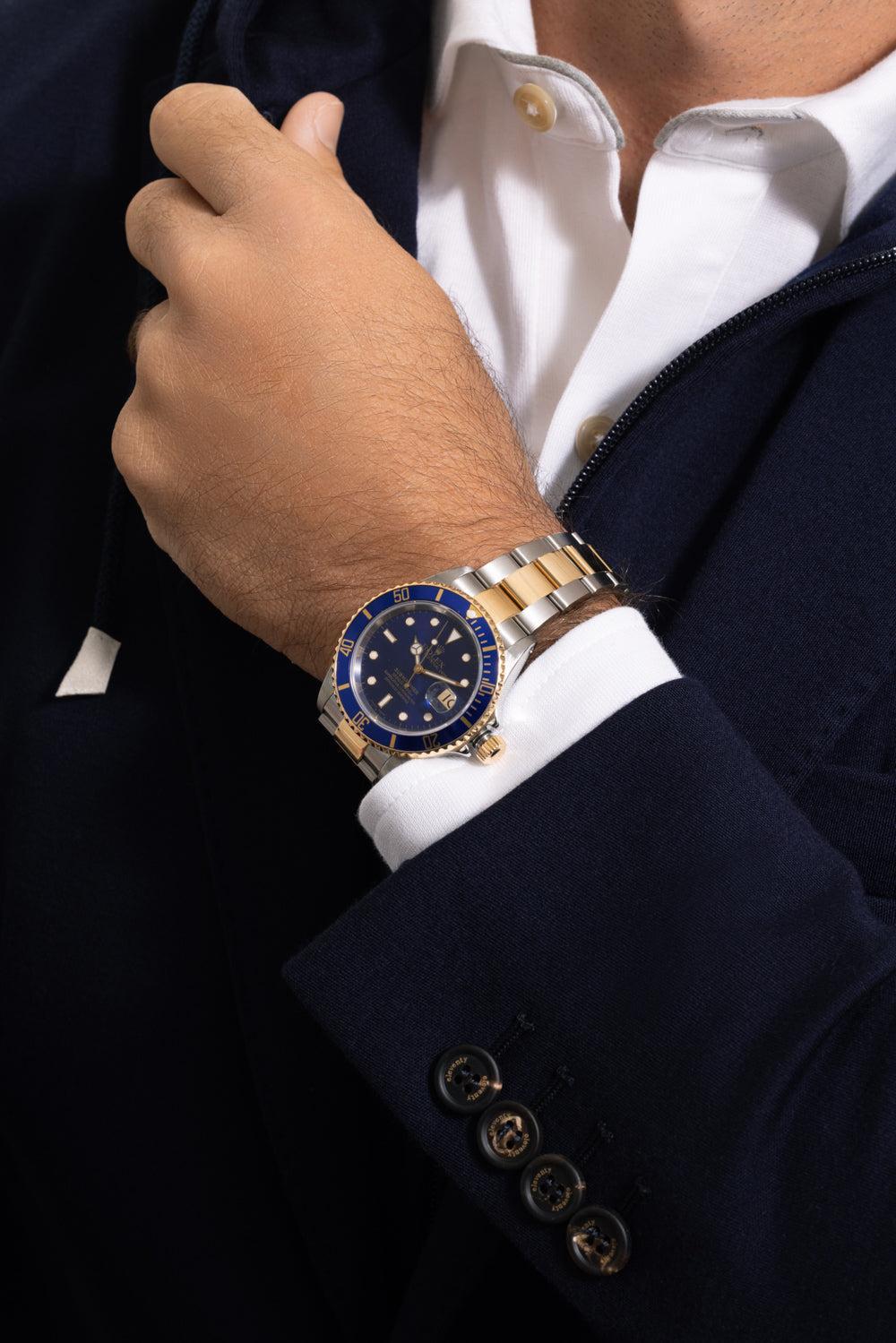 Rolex Submariner Date Watch-YELLOW GOLD-40MM-JEWELRYFINE JEWELWATCH-ROLEX