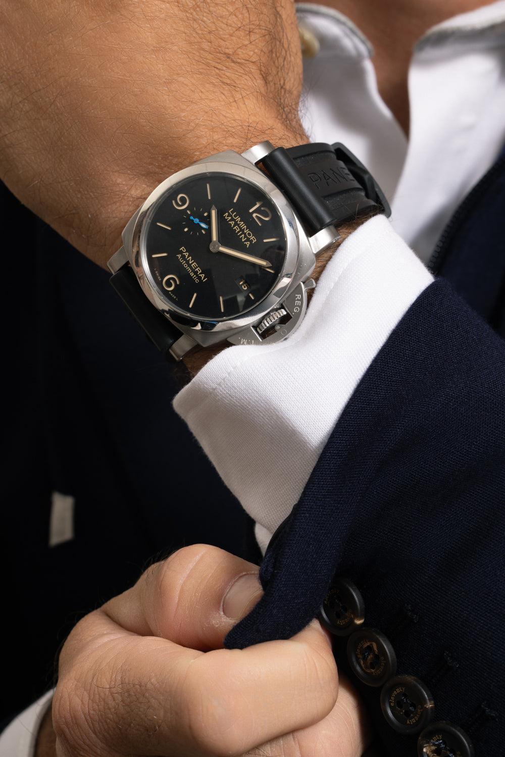 Panerai Luminor Marina Watch-SILVER-44MM-JEWELRYFINE JEWELWATCH-PANERAI