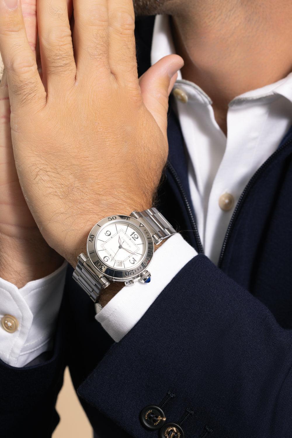 Cartier Pasha Seatimer Watch-SILVER-40MM-JEWELRYFINE JEWELWATCH-CARTIER