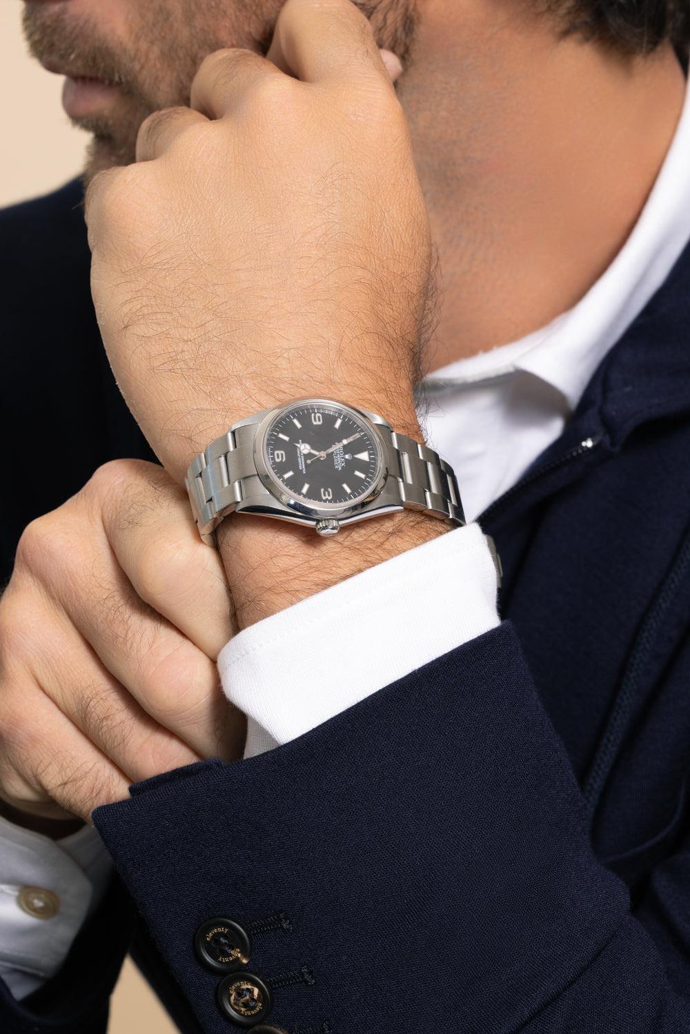 Rolex Explorer Watch-SILVER-36MM-JEWELRYFINE JEWELWATCH-ROLEX