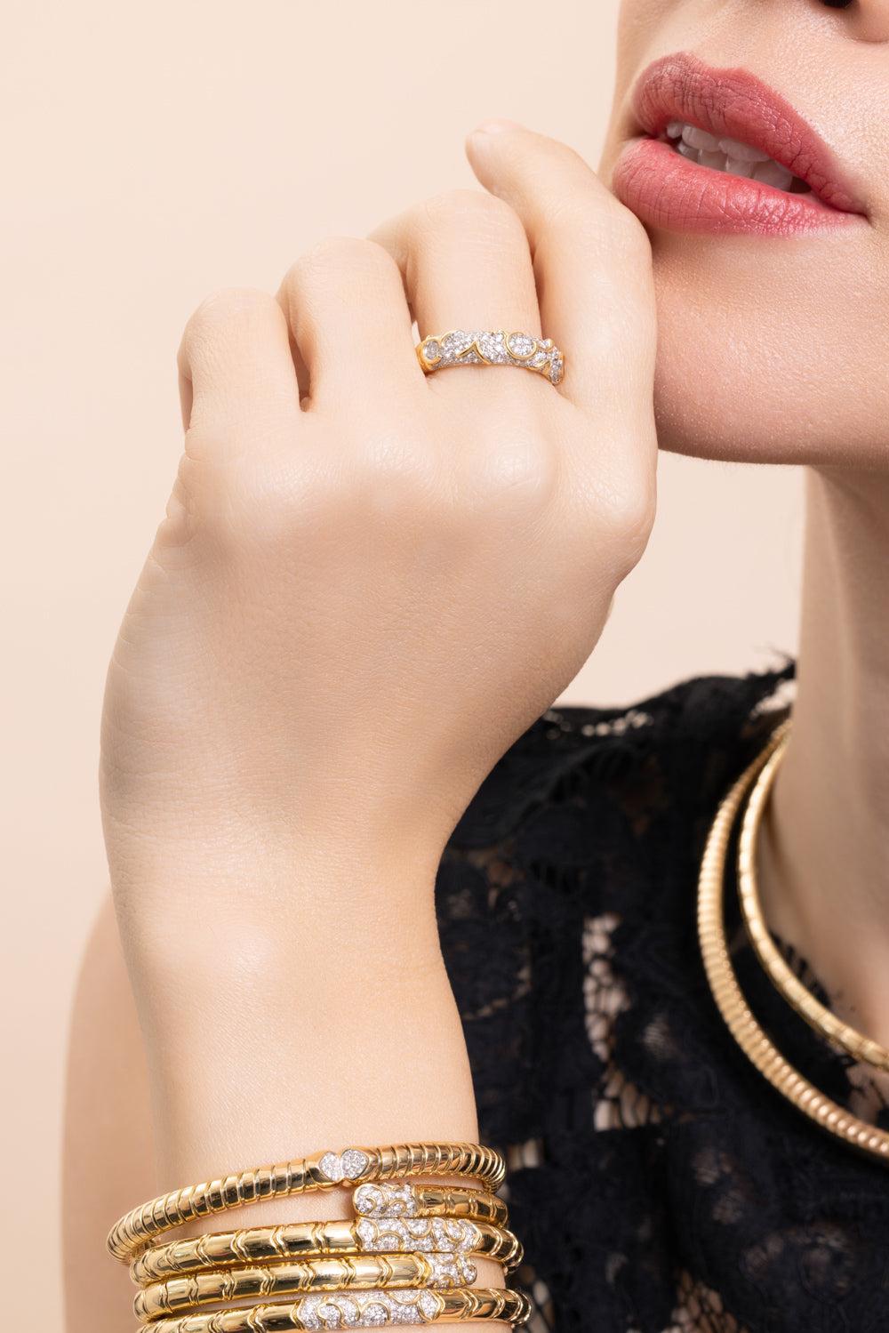 Diamond Ondine Ring-YELLOW GOLD-6-JEWELRYFINE JEWELRING-MARINA B