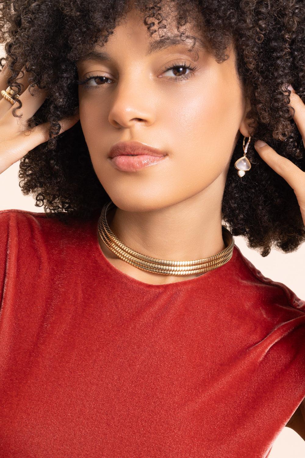 Trisolina Triple Collar Necklace-YELLOW GOLD-MEDIUM-JEWELRYFINE JEWELNECKLACE O-MARINA B