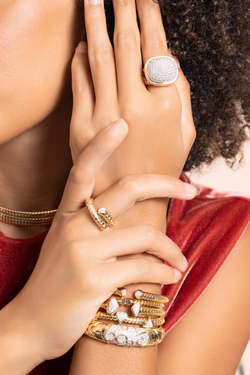 Diamond Tigella Ring-YELLOW GOLD-6.5-JEWELRYFINE JEWELRING-MARINA B
