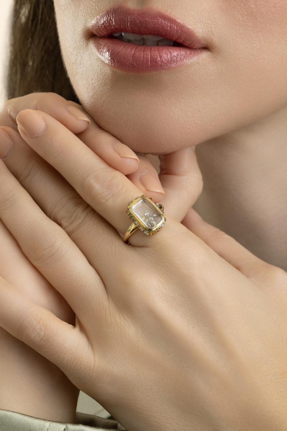 Petite Antique Ring-YELLOW GOLD-7-JEWELRYFINE JEWELRING-MORITZ GLIK