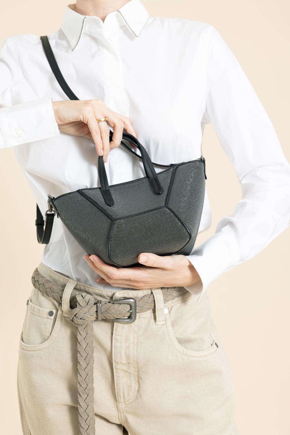 Mini BC Duo Bag - Ultra Black Precious-ULTRABLK-O/S-HANDBAGTOTES-BRUNELLO CUCINELLI