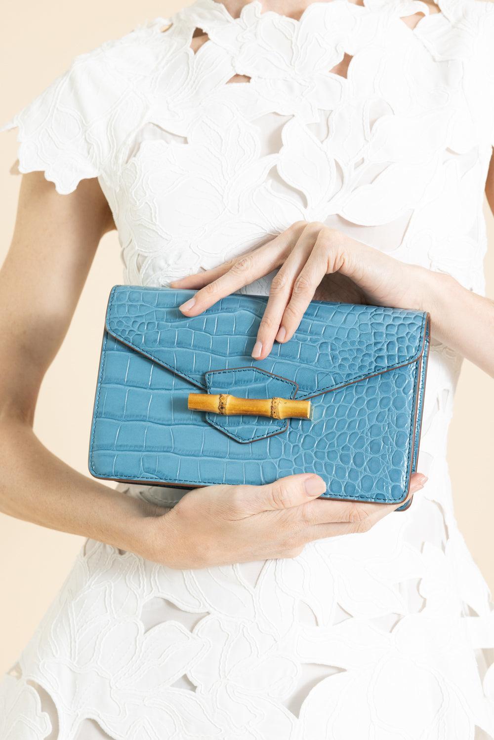 The Jackie Clutch-BLUE-HANDBAGCLUTCHES-PAMELA MUNSON