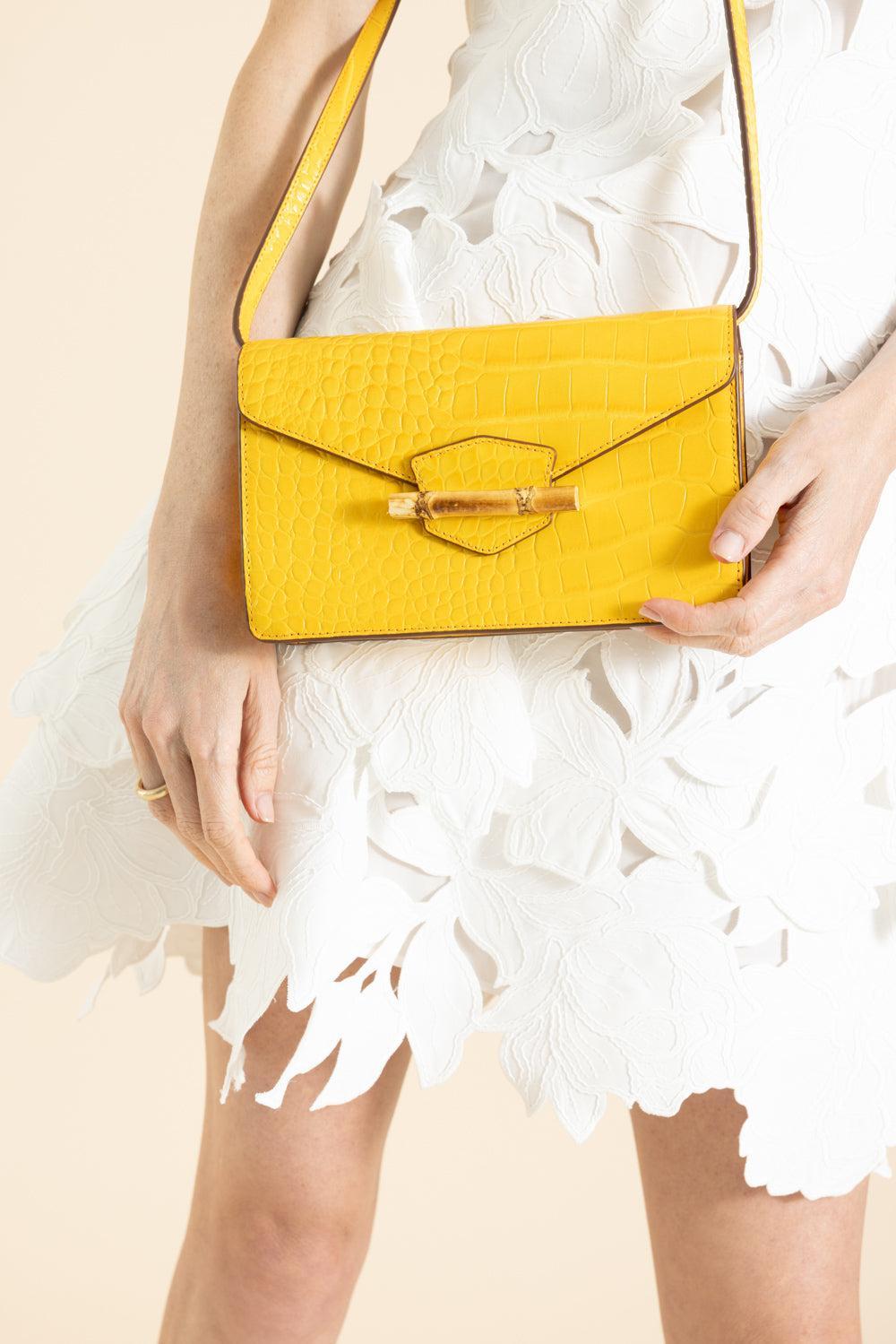 The Jackie Clutch - Citrus-YELLOW-HANDBAGCLUTCHES-PAMELA MUNSON