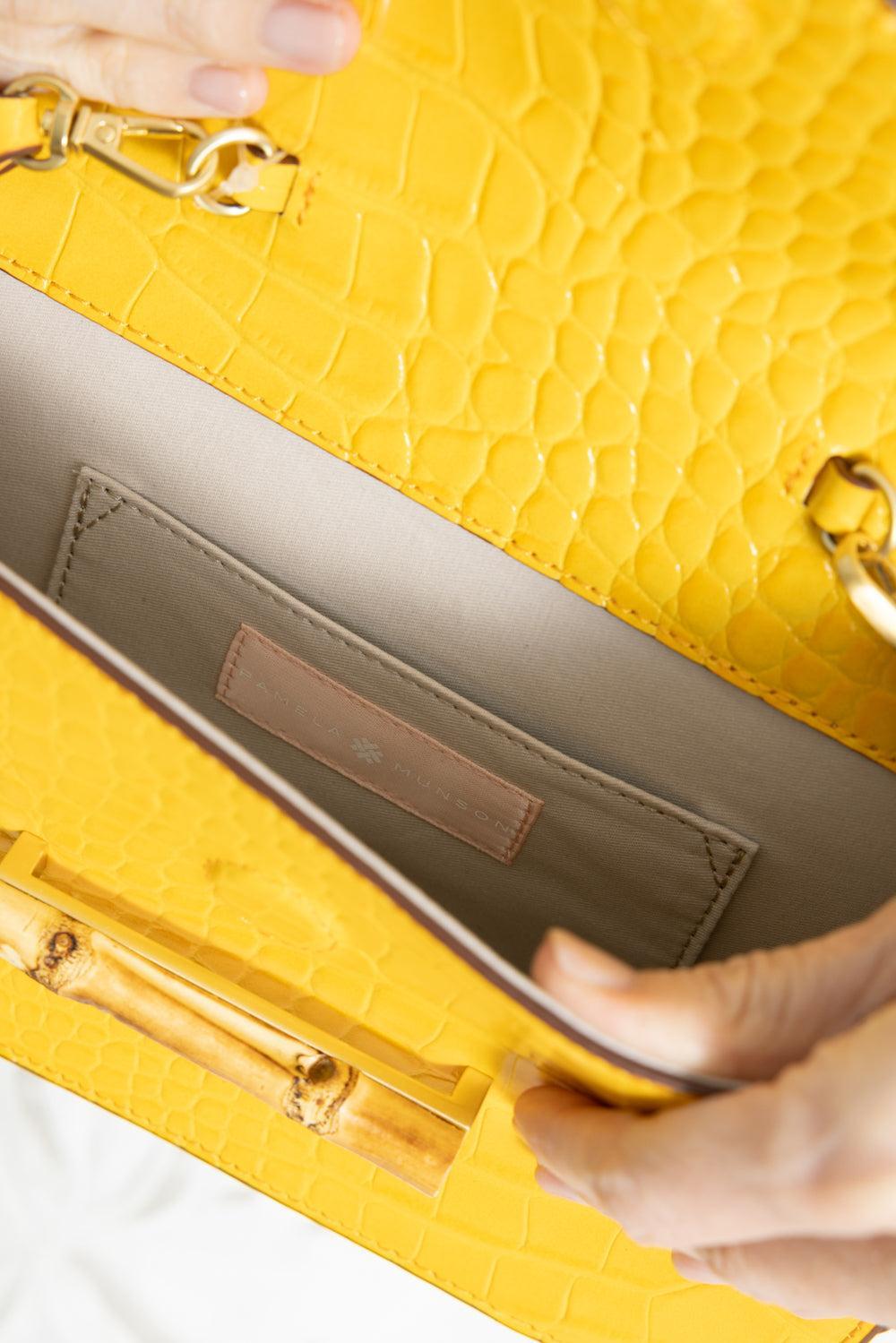 The Jackie Clutch - Citrus-YELLOW-HANDBAGCLUTCHES-PAMELA MUNSON