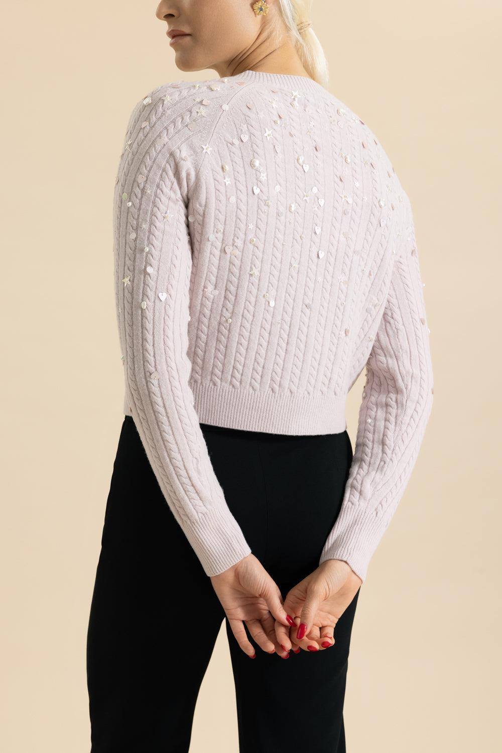 Gilberte Embroidered Cardigan-BLUSH PINK-XS-CLOTHINGTOPCARDIGAN-BERNADETTE