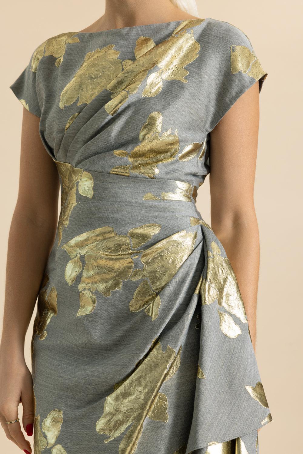 Florence Dress-GOLD-4-CLOTHINGDRESSCOCKTAIL-LELA ROSE