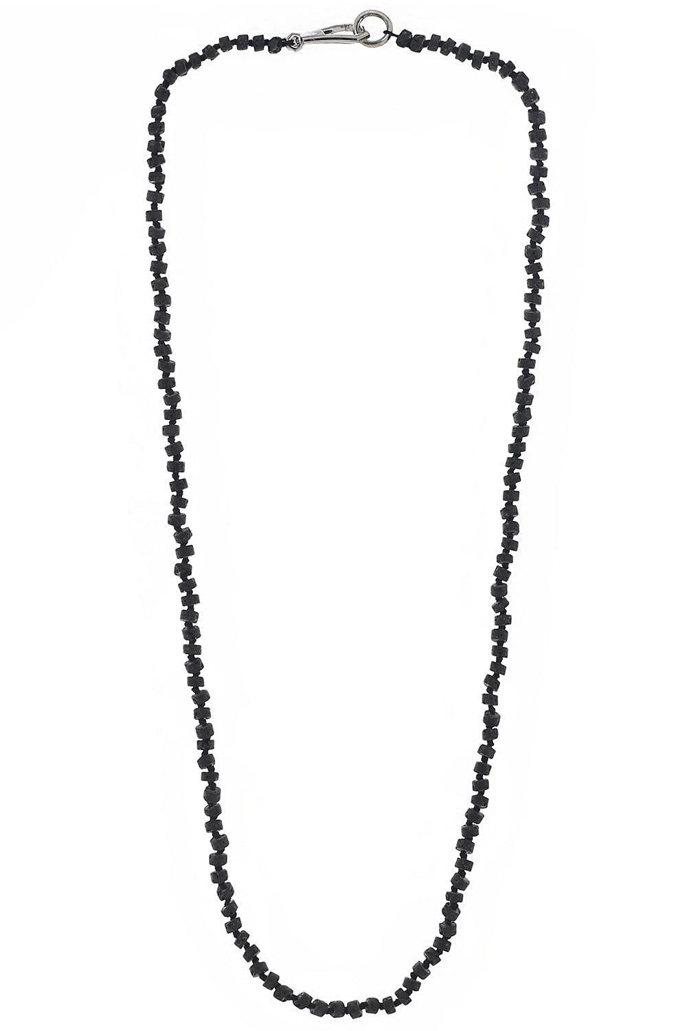 Lava Beaded Necklace-SILVER-22-JEWELRYFINE JEWELNECKLACE O-WALTERS FAITH
