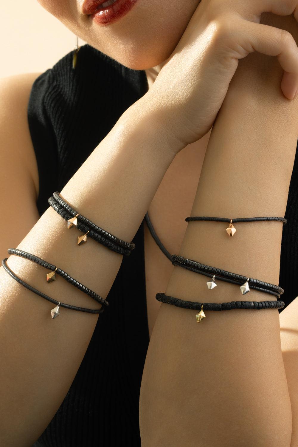 Hematitie Beaded Bracelet-SILVER-7.5-JEWELRYFINE JEWELBRACELET O-WALTERS FAITH