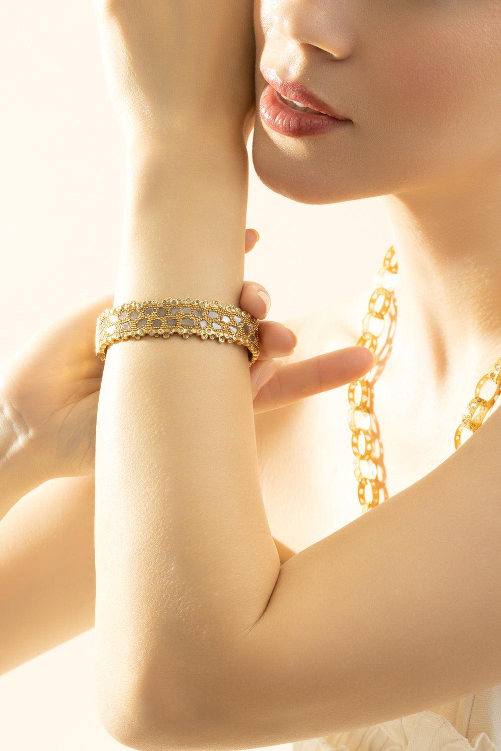 Diamond Small Eternity Bracelet-YELLOW GOLD-JEWELRYFINE JEWELBRACELET O-COOMI