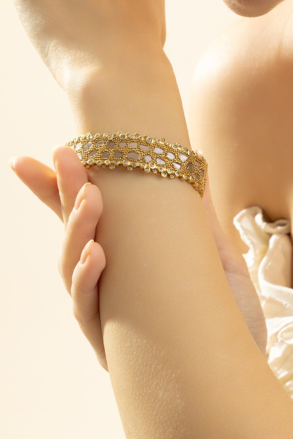 Diamond Small Eternity Bracelet-YELLOW GOLD-JEWELRYFINE JEWELBRACELET O-COOMI