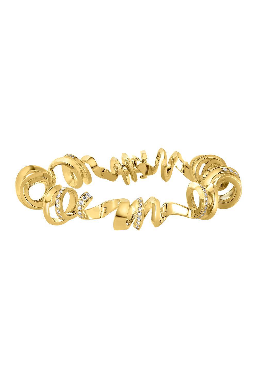 Diamond Spiral Bracelet-YELLOW GOLD-7-JEWELRYFINE JEWELBRACELET O-CICADA