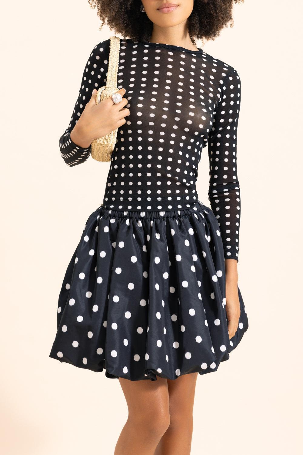 Bloomer Mini Skirt-BLUE-34-CLOTHINGSKIRTMINI-PATOU