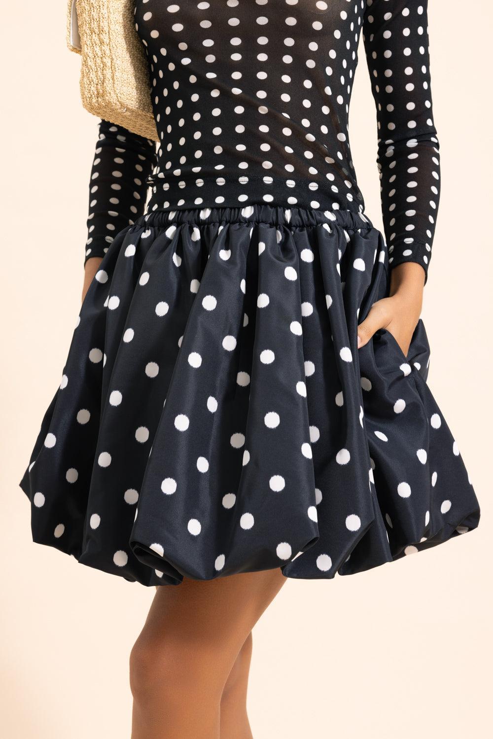 Bloomer Mini Skirt-BLUE-34-CLOTHINGSKIRTMINI-PATOU