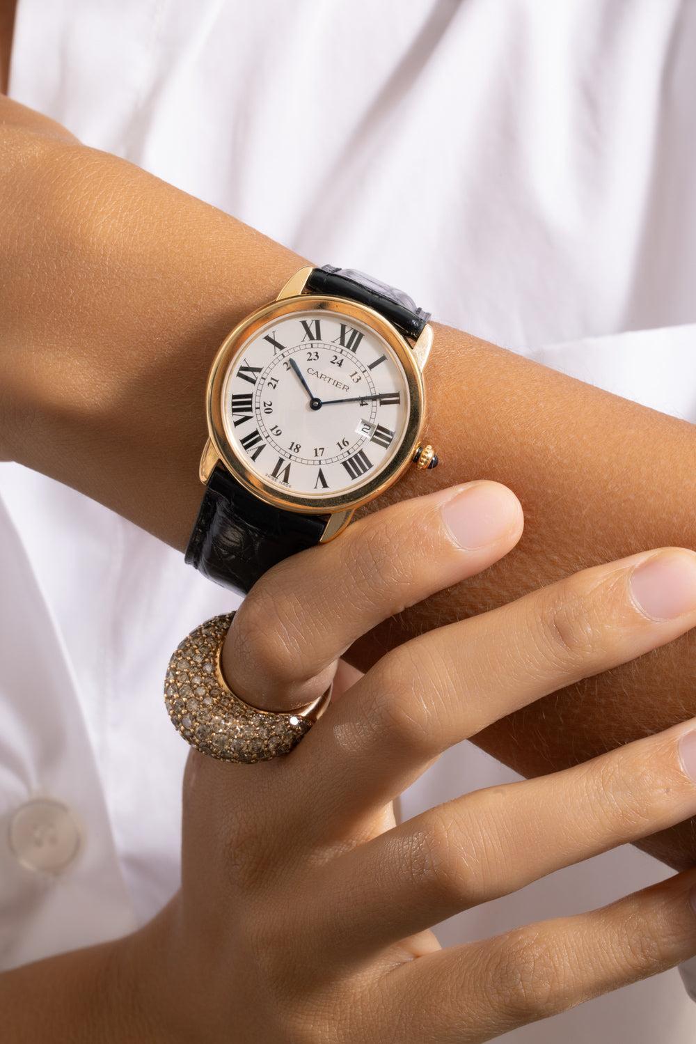 Pasha Watch-YELLOW GOLD-38MM-JEWELRYFINE JEWELWATCH-CARTIER