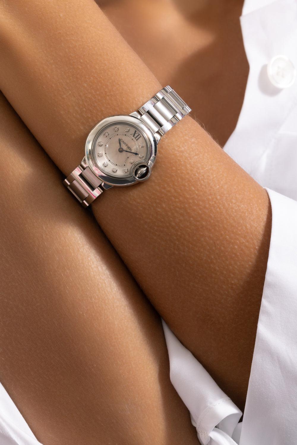 Ballon Bleu Watch-SILVER-28MM-JEWELRYFINE JEWELWATCH-CARTIER