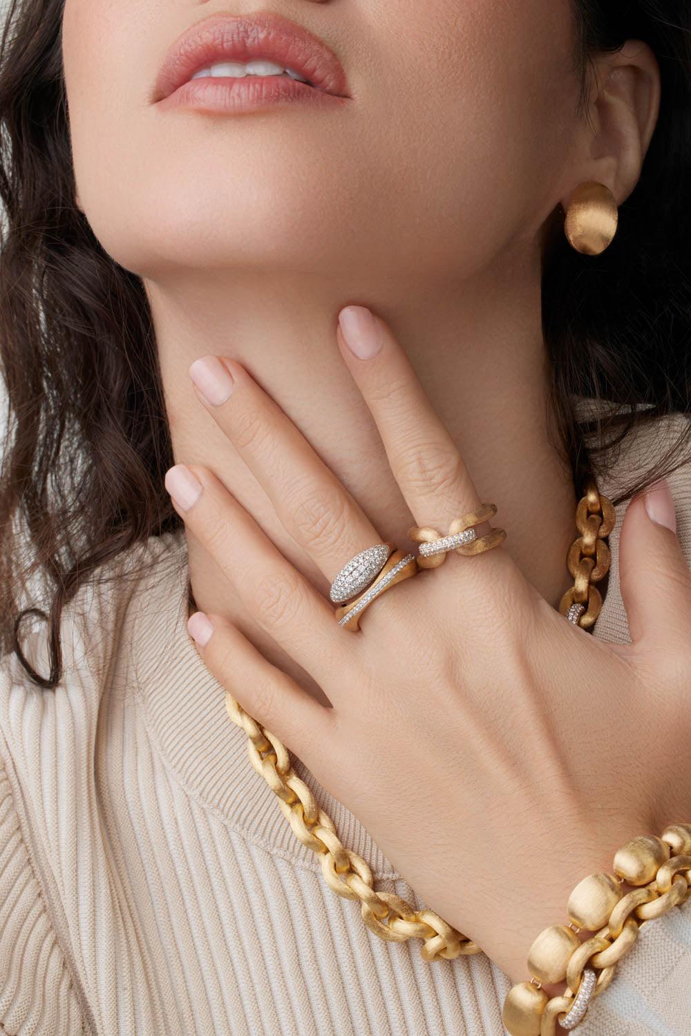 Medium "Muse" Gold Perle Stud Earrings-YELLOW GOLD-JEWELRYFINE JEWELEARRING-NANIS