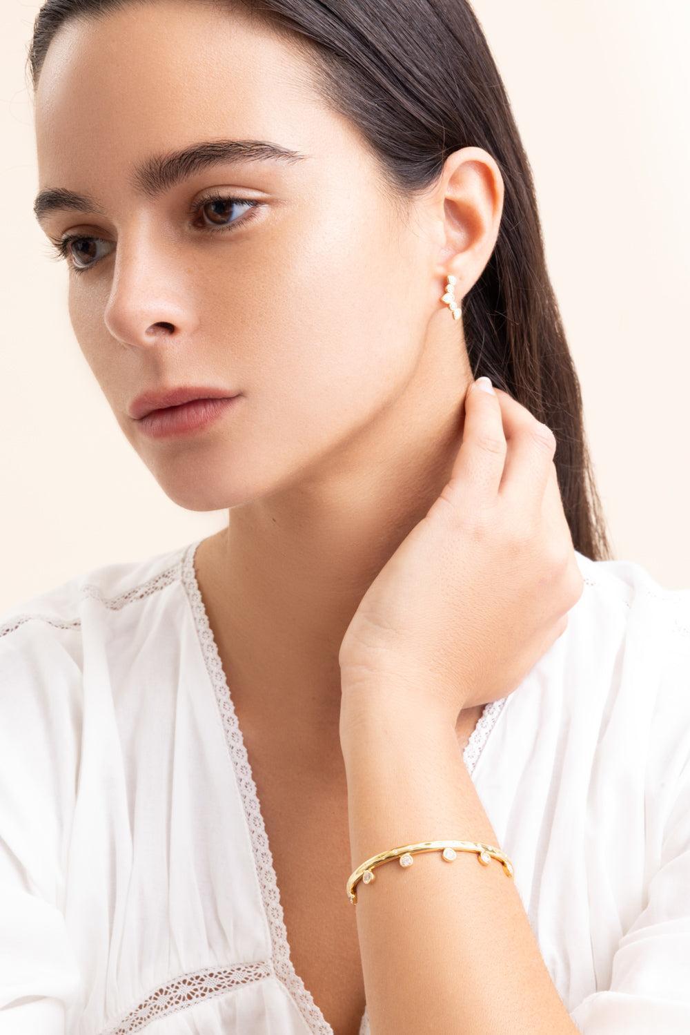 Diamond Gypsy Crawler Classic Earrings-YELLOW GOLD-JEWELRYFINE JEWELEARRING-TAMARA COMOLLI