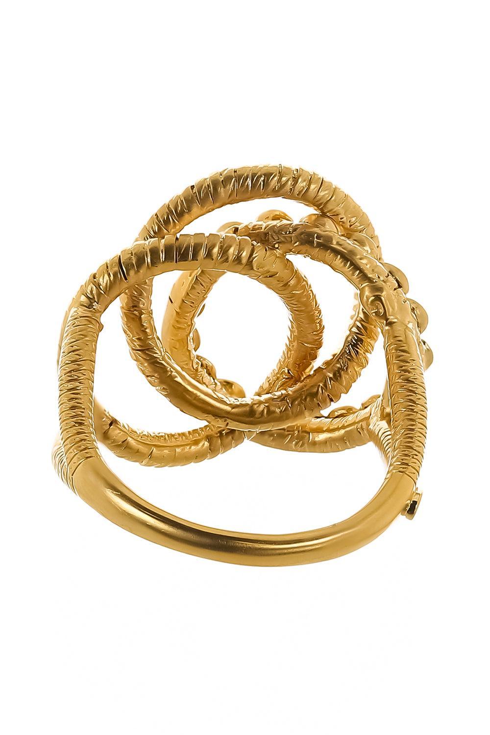 Eternity Wrapped Wire Ring-YELLOW GOLD-JEWELRYFINE JEWELRING-COOMI
