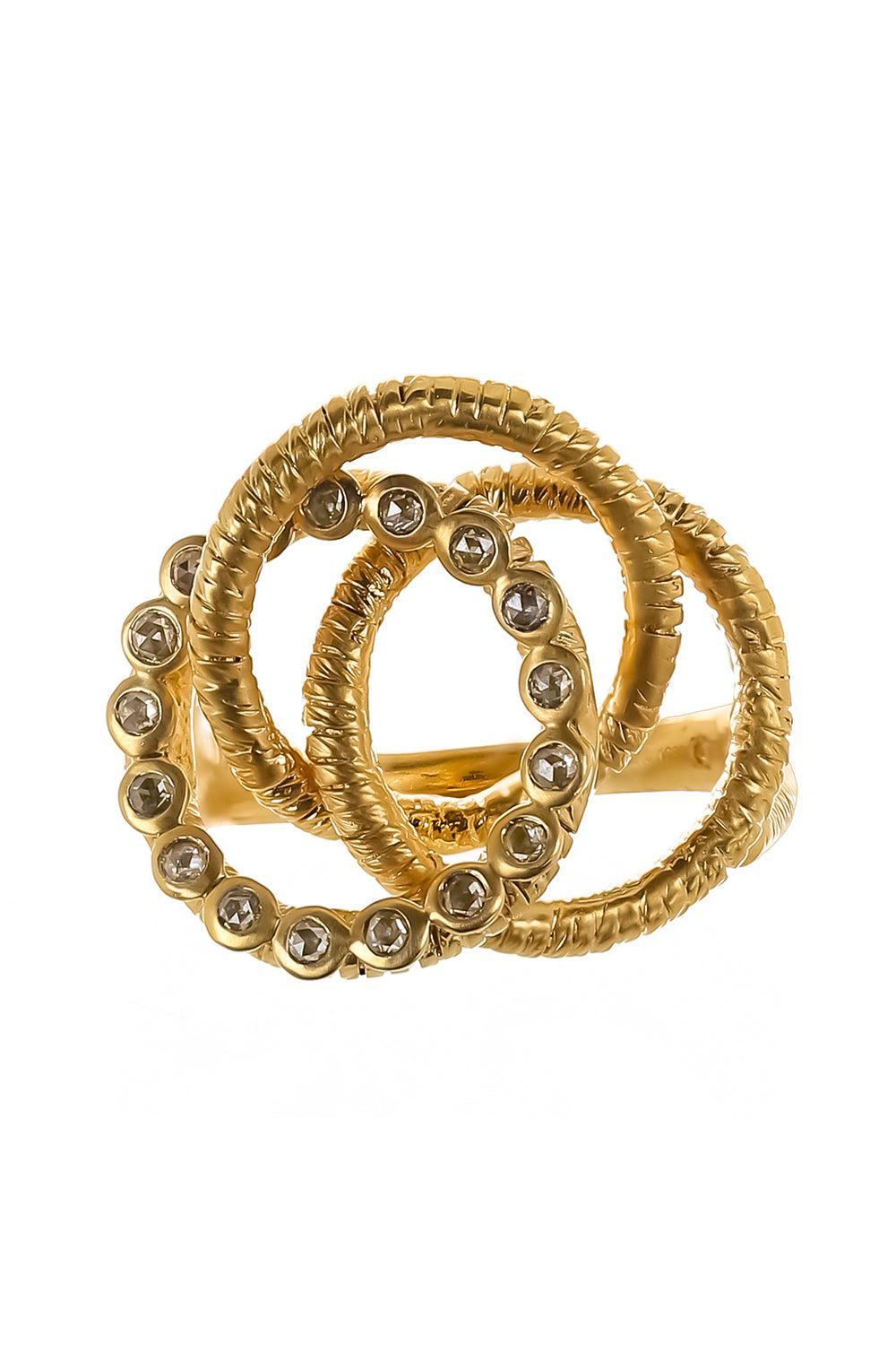 Eternity Wrapped Wire Ring-YELLOW GOLD-JEWELRYFINE JEWELRING-COOMI