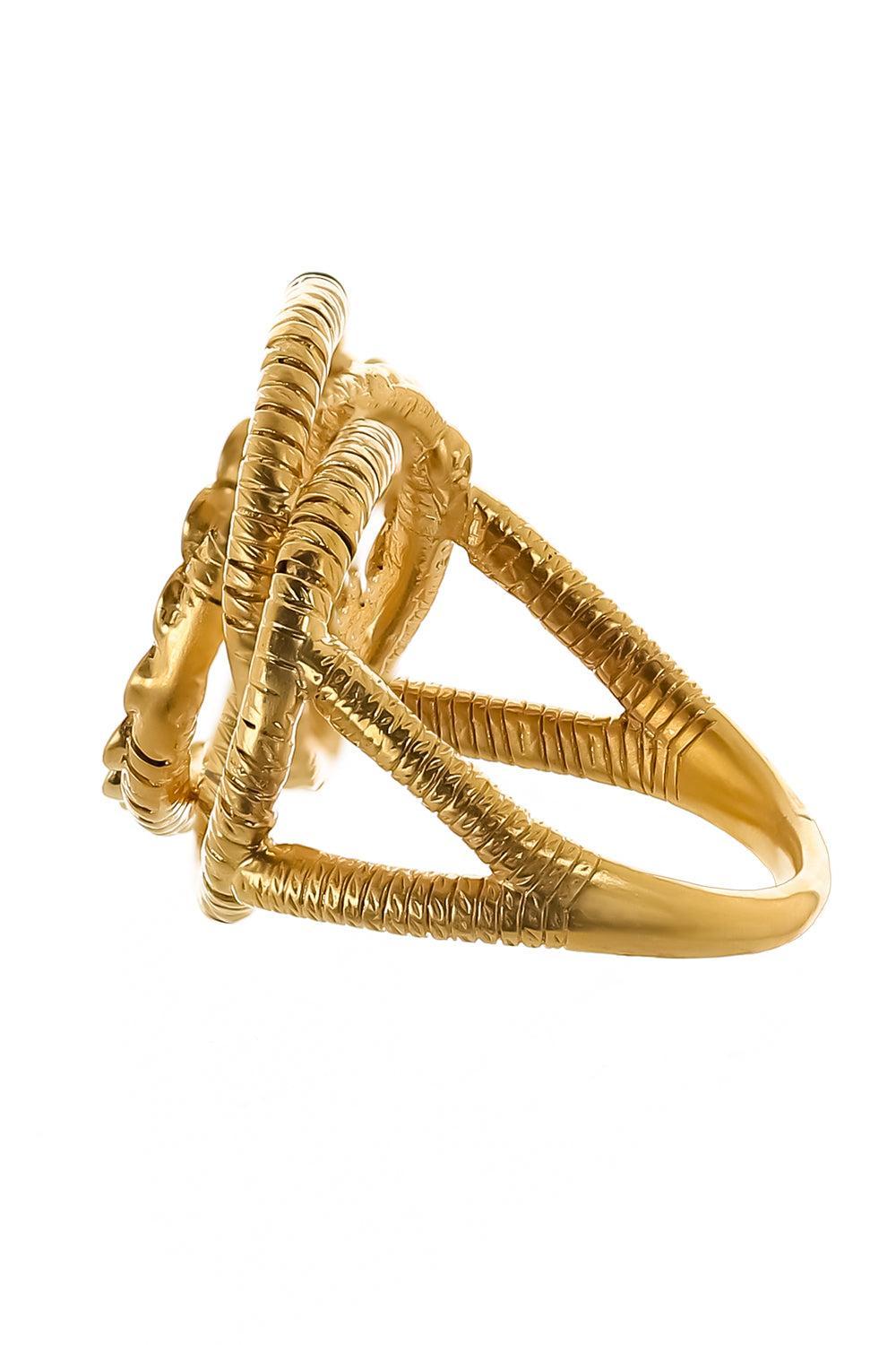 Eternity Wrapped Wire Ring-YELLOW GOLD-JEWELRYFINE JEWELRING-COOMI