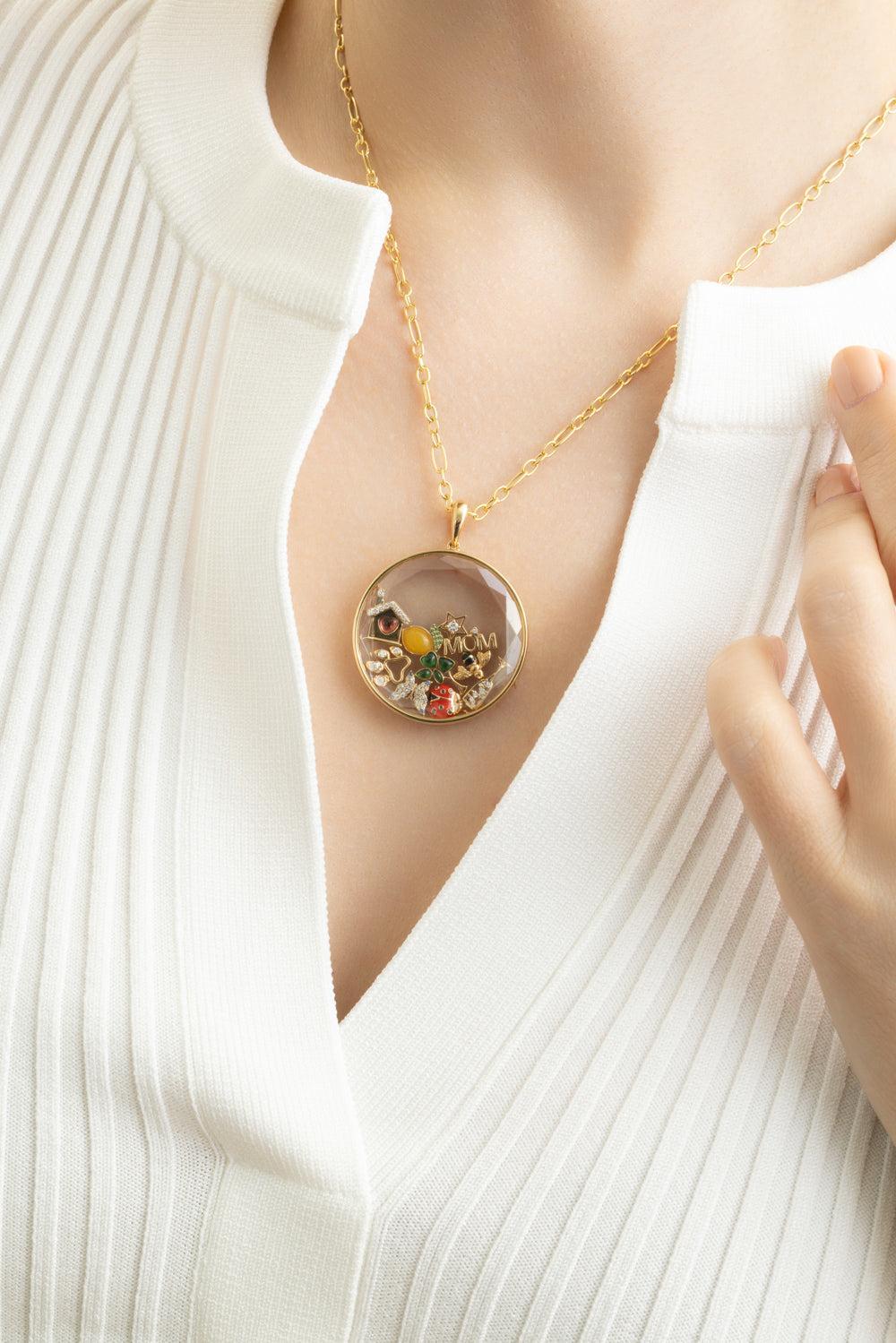 North Star Charm-YELLOW GOLD-JEWELRYFINE JEWELPENDANT-LOQUET