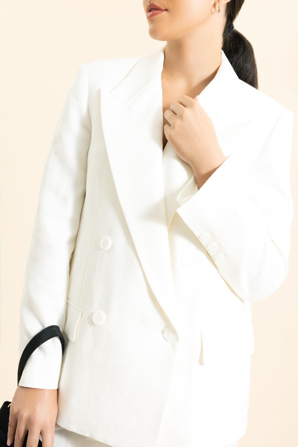 Harper Blazer-CREAM-XS-CLOTHINGJACKETBLAZERS-TWP