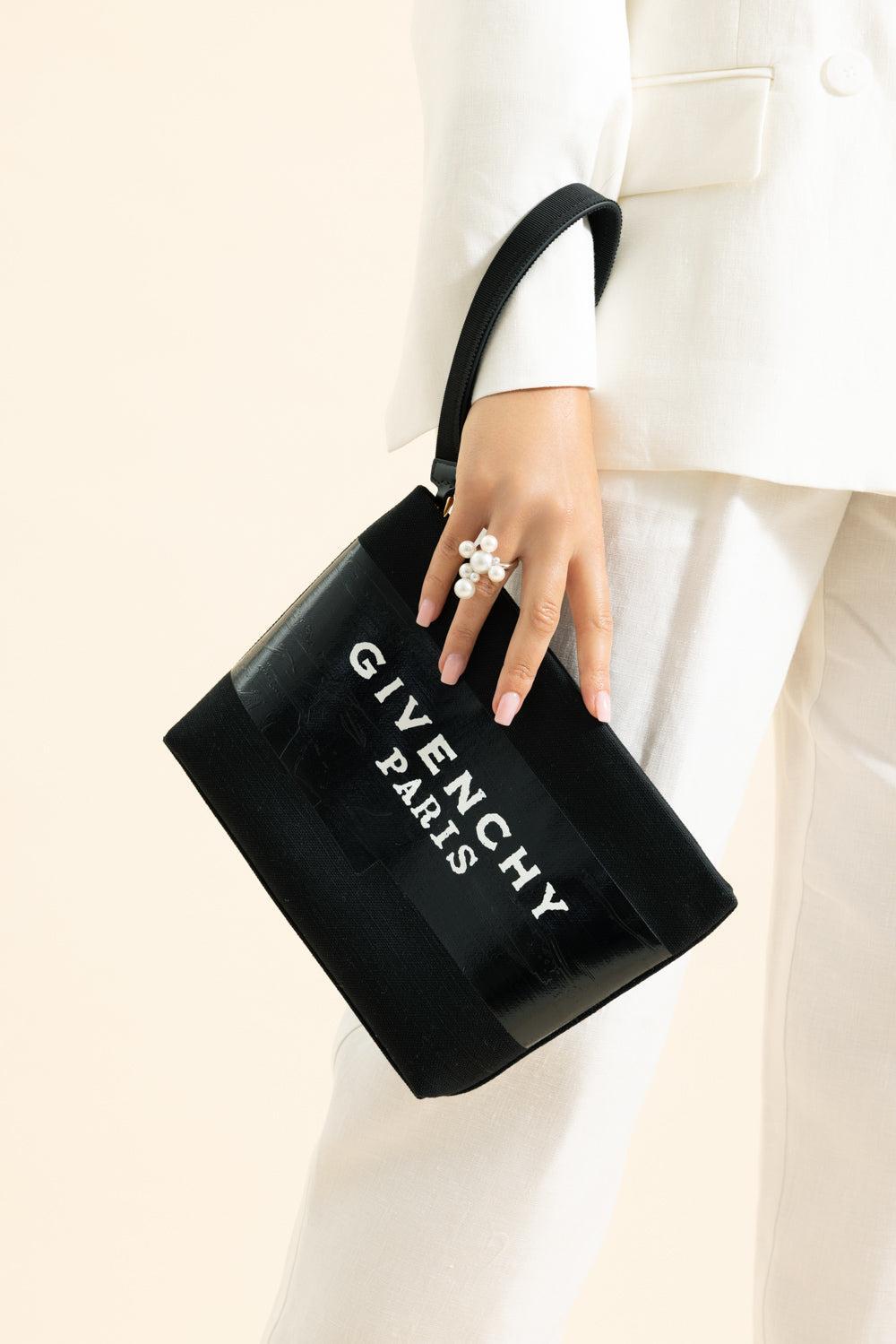 Logo Pouch Clutch - Black-BLACK-HANDBAGCLUTCHES-GIVENCHY