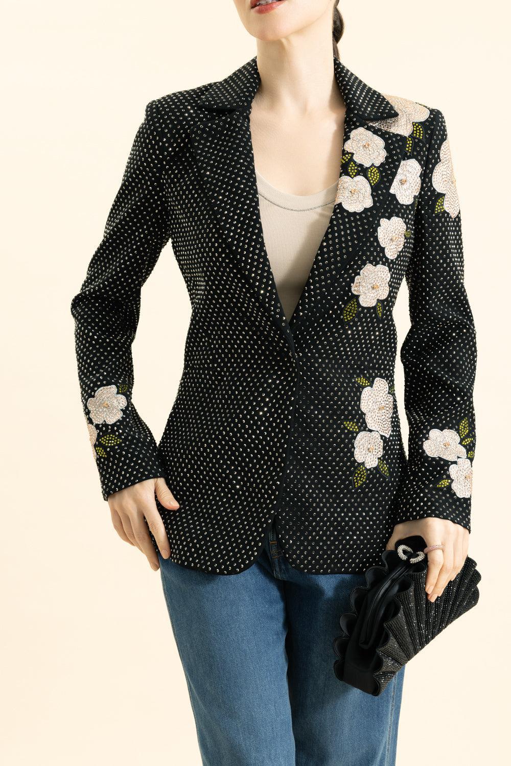 Macey Blazer-BK/HEMA-2-CLOTHINGJACKETBLAZERS-ALICE & OLIVIA