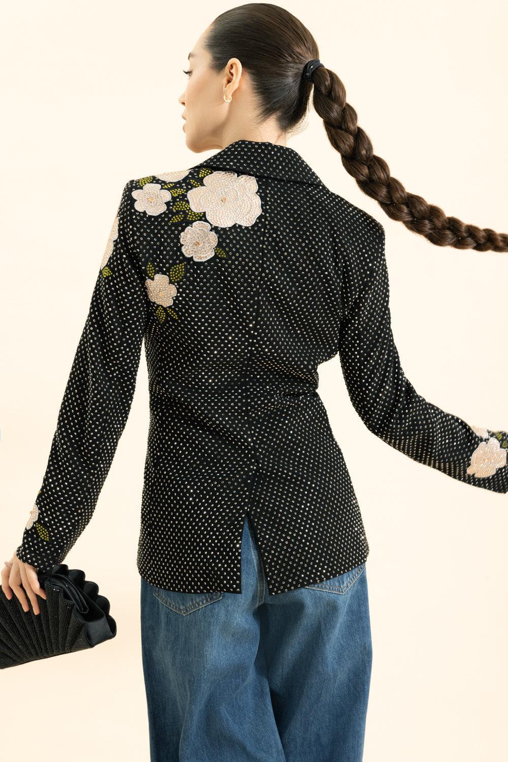 Macey Blazer-BK/HEMA-2-CLOTHINGJACKETBLAZERS-ALICE & OLIVIA