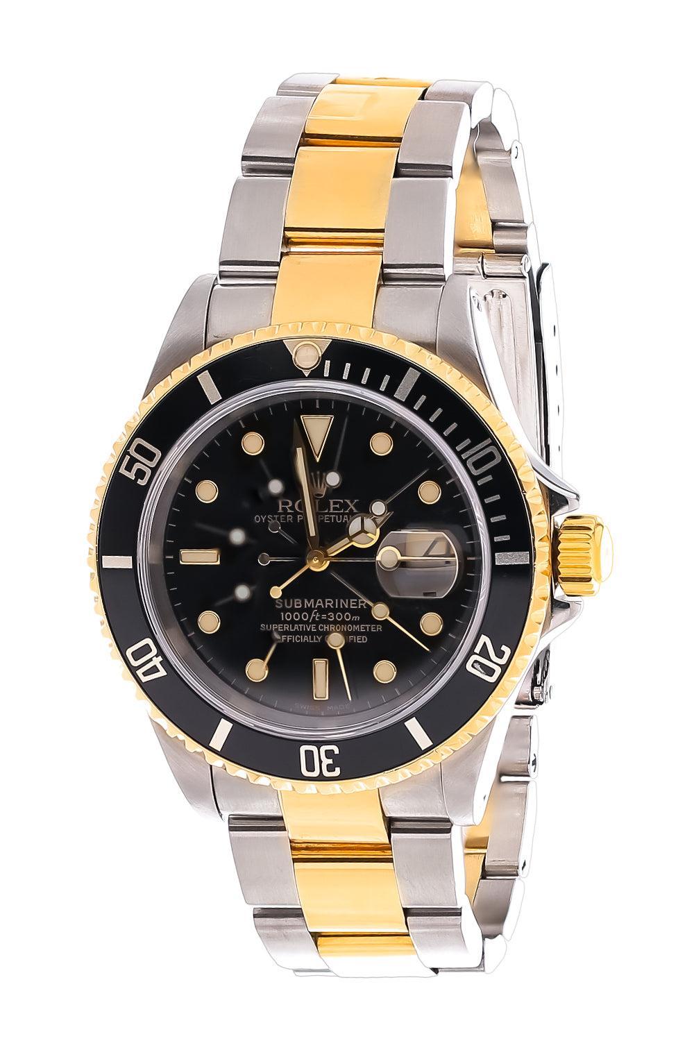 Perpetual Submariner Date Watch-YELLOW GOLD-40MM-JEWELRYFINE JEWELWATCH-ROLEX