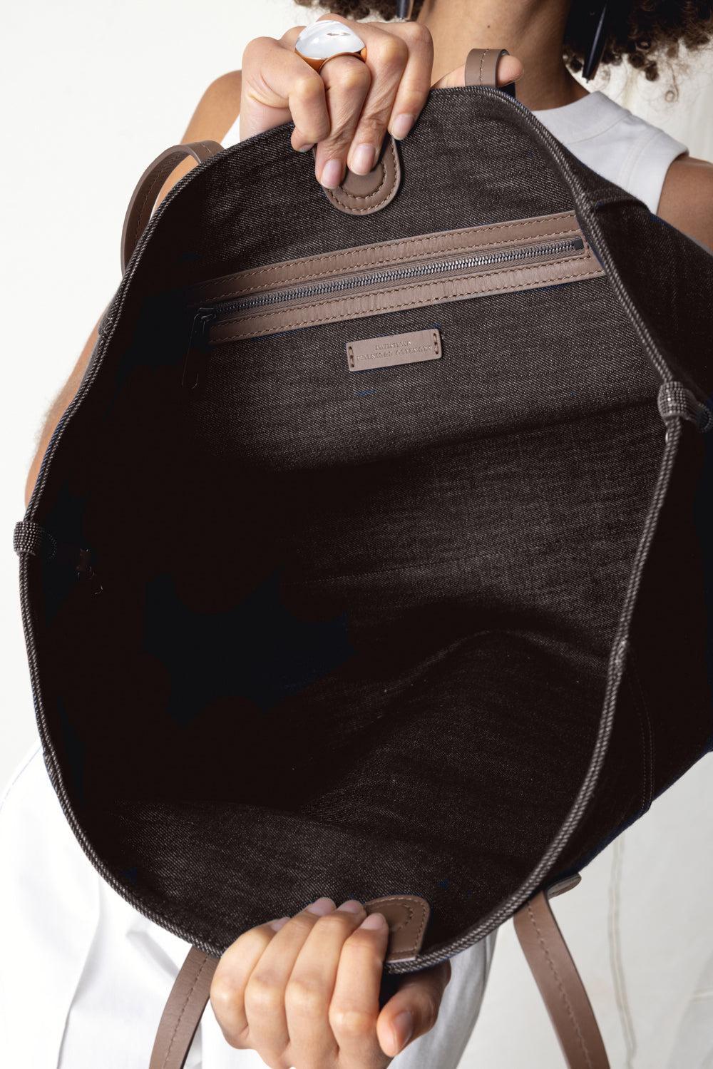 BC Duo Bag - Chocolate | BRUNELLO CUCINELLI – Marissa Collections
