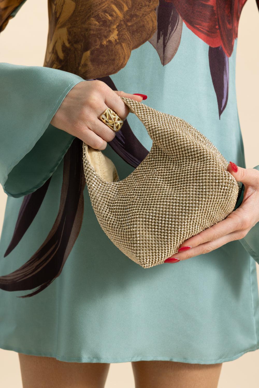 Kenzie Mini Bucket Clutch - Gold-GOLD-HANDBAGCLUTCHES-LOEFFLER RANDALL