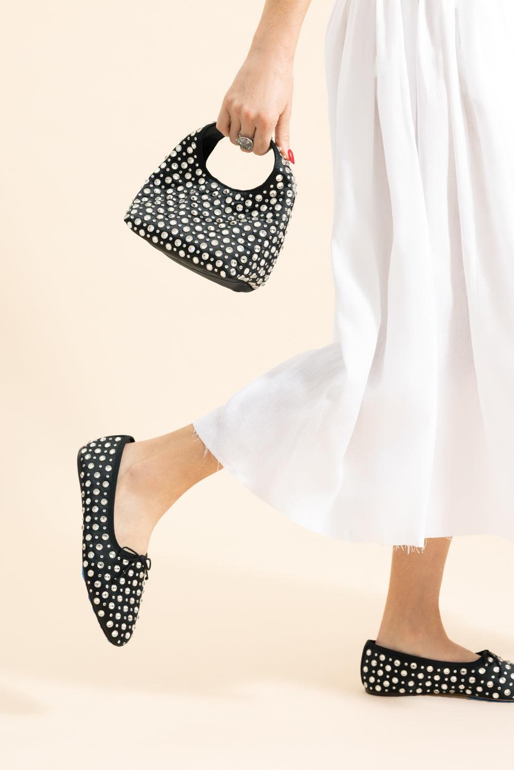 Kenzie Mini Bucket Clutch - Black-BLACKCRS-HANDBAGCLUTCHES-LOEFFLER RANDALL