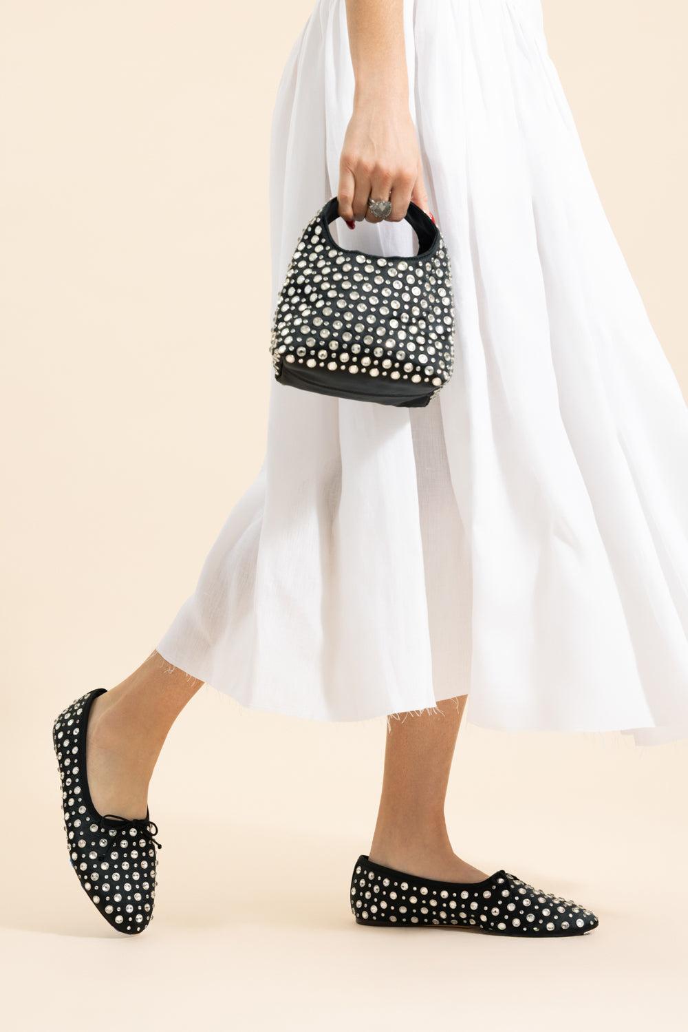 Landon Flat-BLACK-6-SHOEFLAT SHOE-LOEFFLER RANDALL
