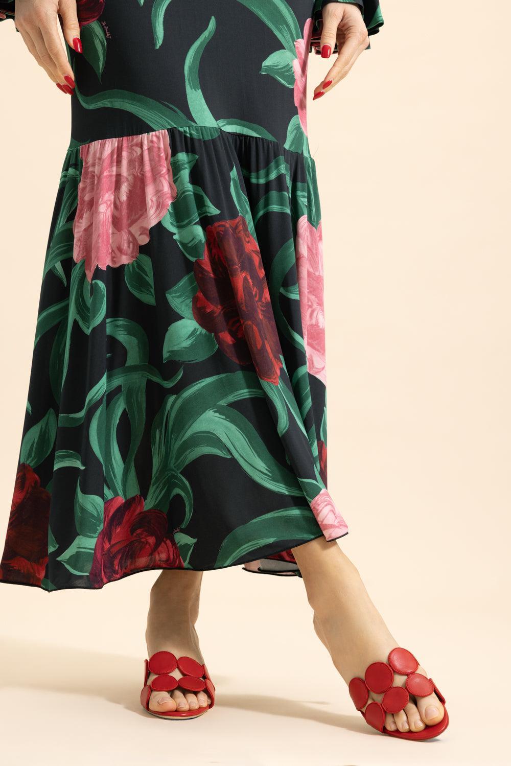 Haribal Mule - Bright Red-RED-36-SHOEMULE-MANOLO BLAHNIK