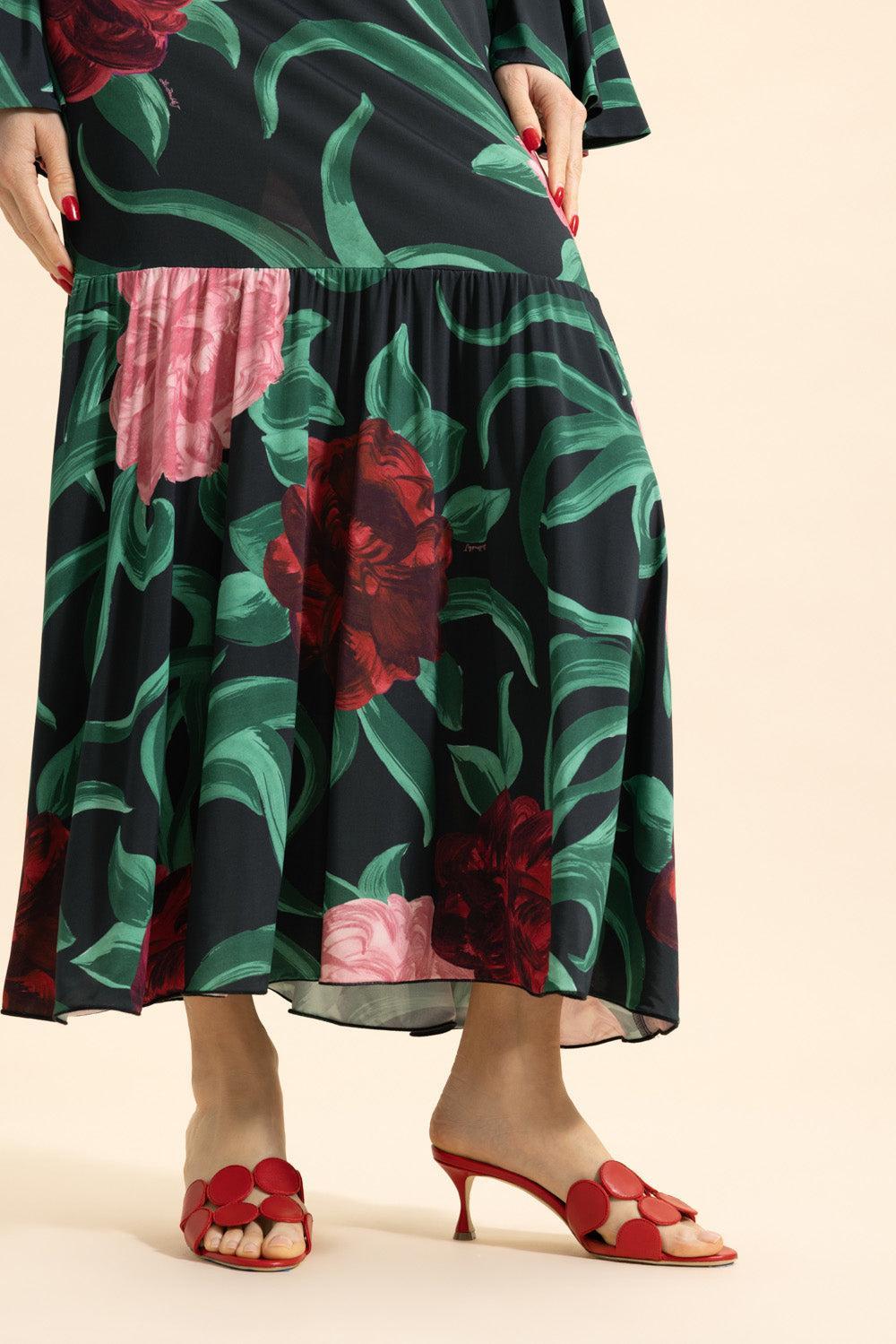 Haribal Mule - Bright Red-RED-36-SHOEMULE-MANOLO BLAHNIK