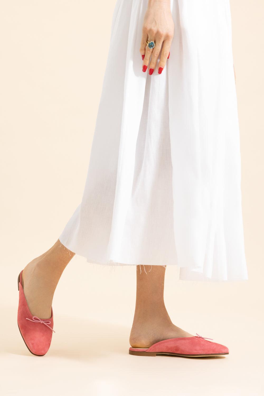 Poesia Ballerina Mule - Watermelon-WATRMELN-36-SHOEMULE-SOPHIQUE