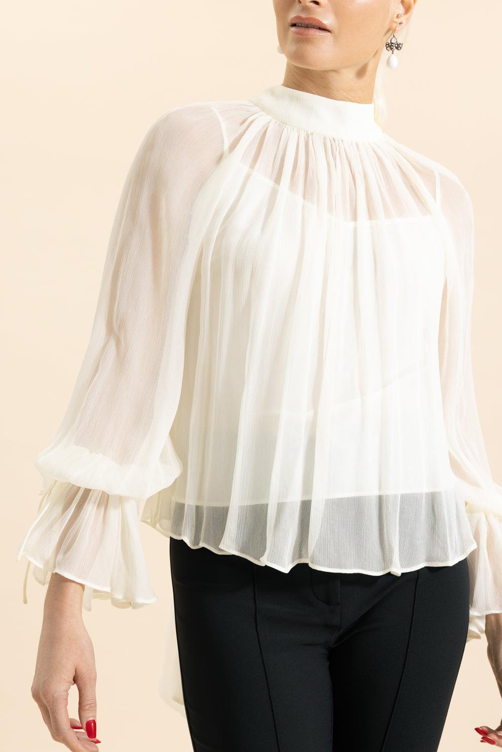 Roux Top-IVORY-XS-CLOTHINGTOPBLOUSE-STAUD