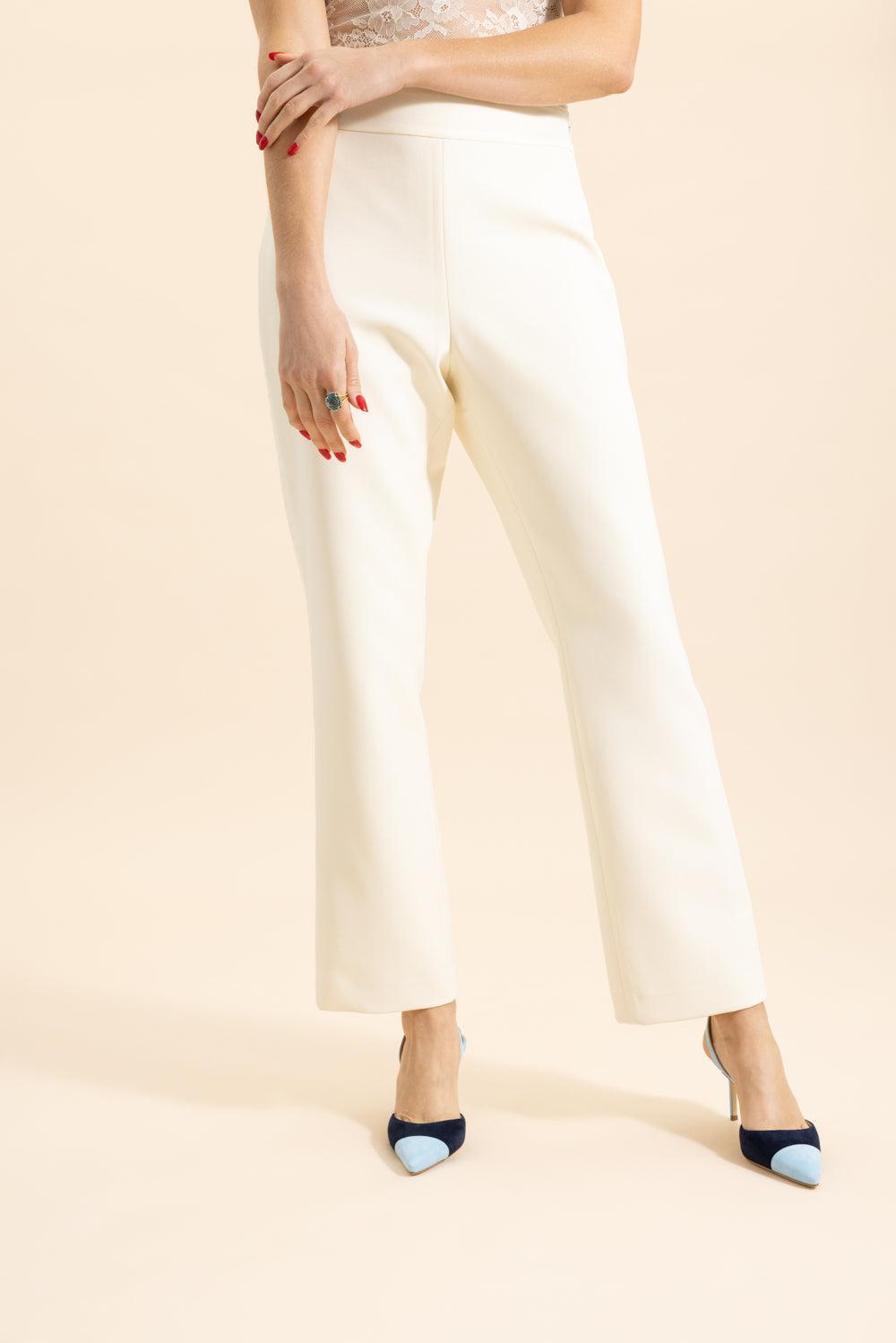 Carmela Cigarette Tuxedo Pant-IVORY-2-CLOTHINGPANTSLIM FIT-TOCCIN