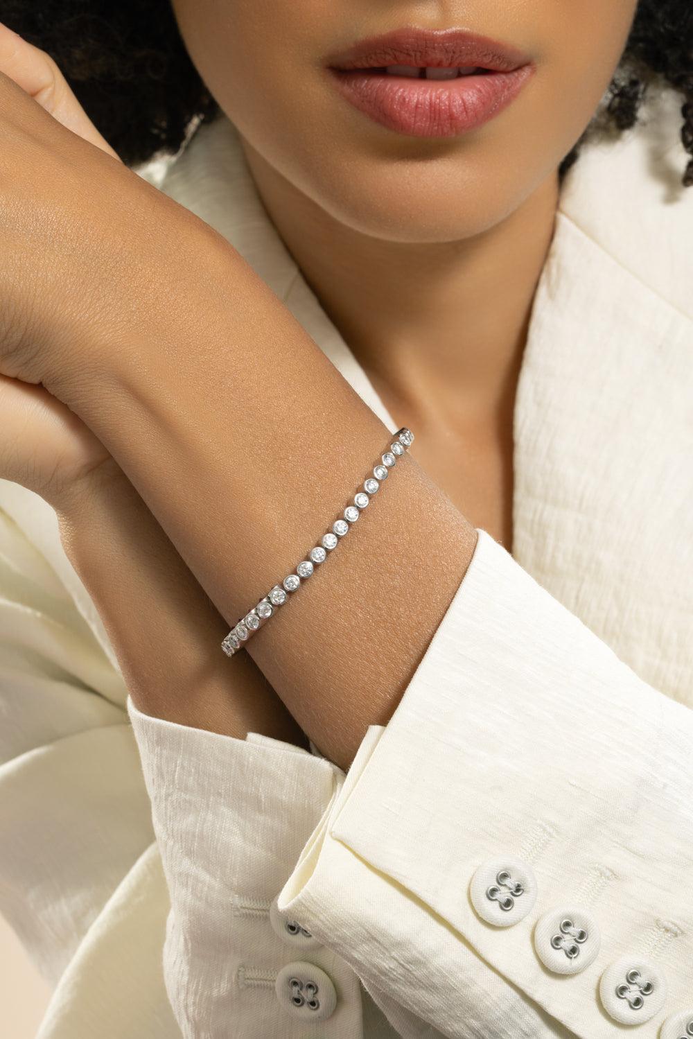 Ruby Diamond Tubbo Sideway Tennis Bracelet-WHITE GOLD-6.5-JEWELRYFINE JEWELBRACELET O-TYPE JEWELRY