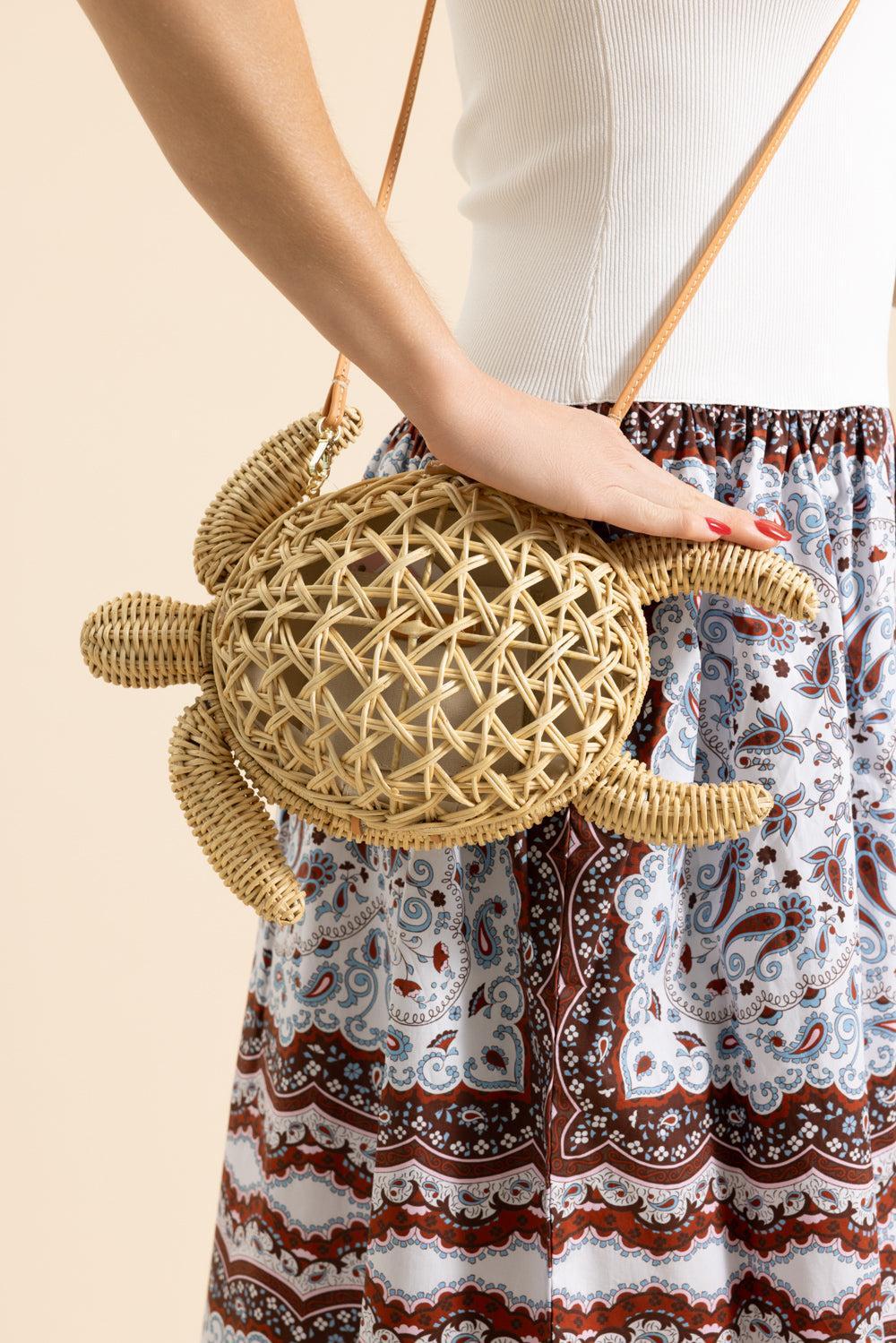 The Tortoise Tote-BROWN-HANDBAGSHOULDER-POOLSIDE