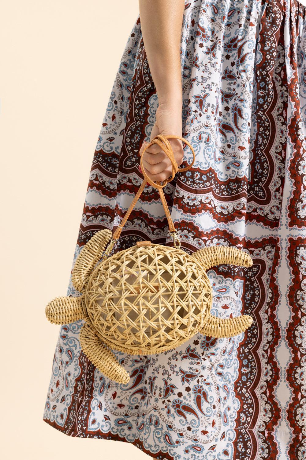 The Tortoise Tote-BROWN-HANDBAGSHOULDER-POOLSIDE