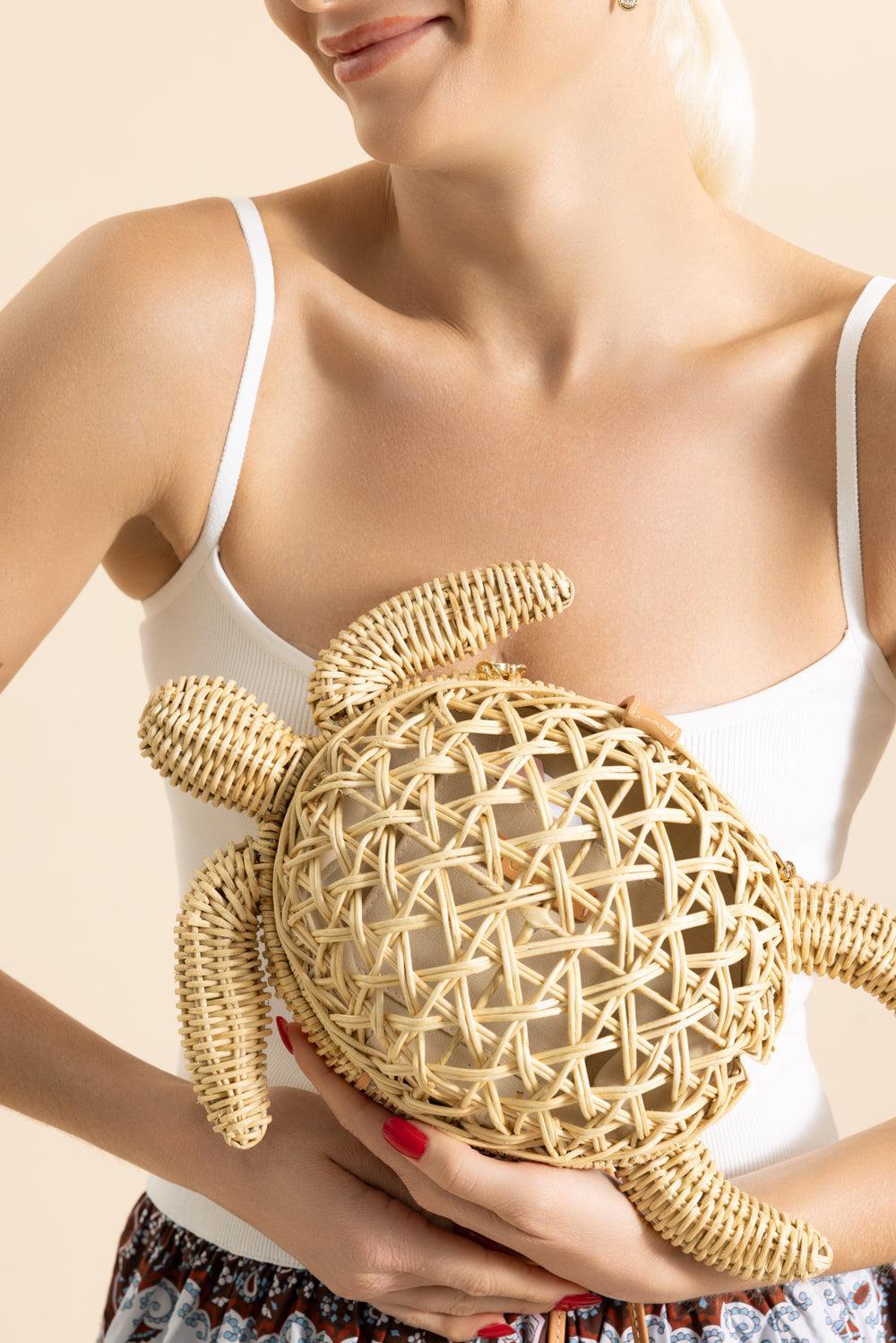 The Tortoise Tote-BROWN-HANDBAGSHOULDER-POOLSIDE