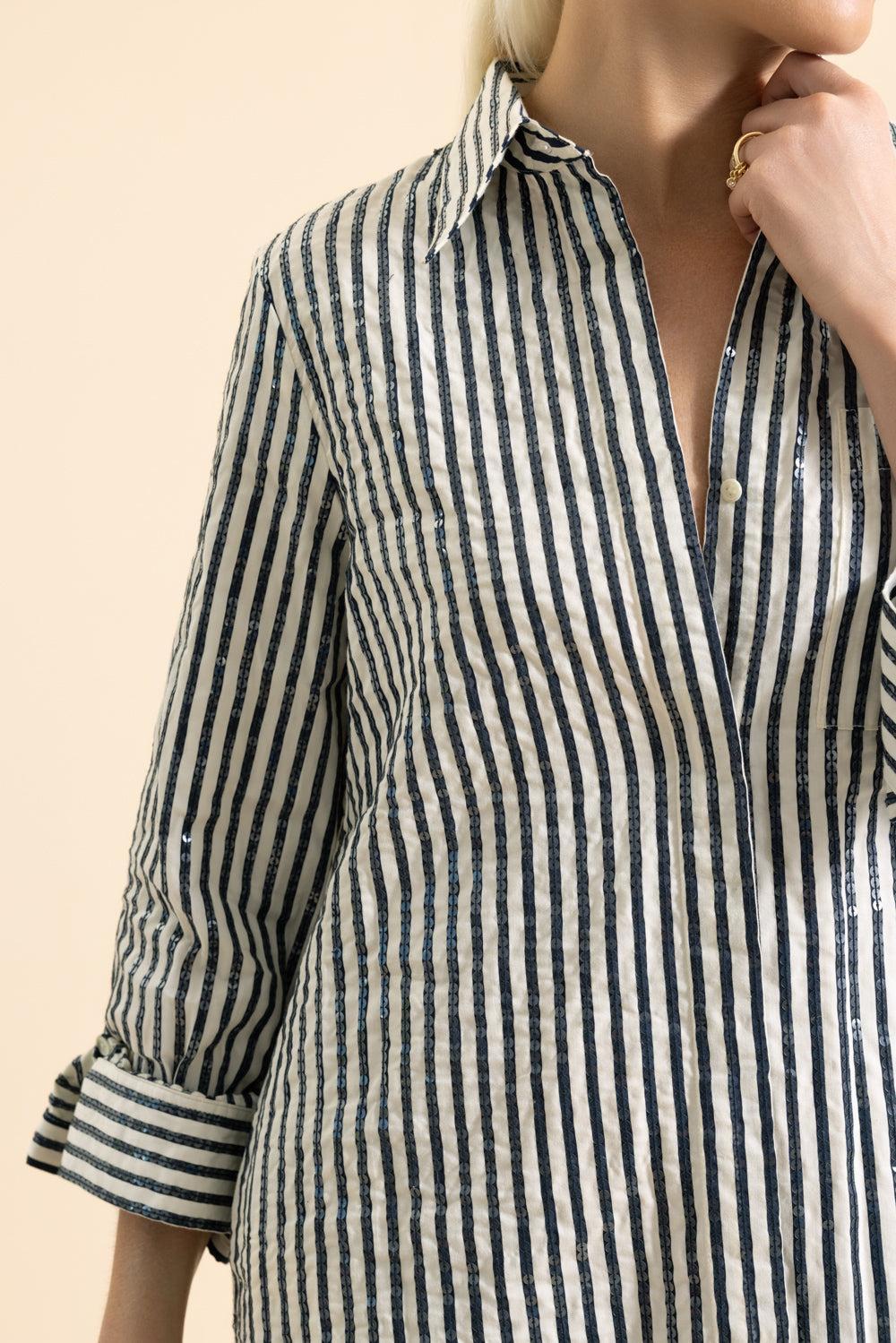Jennys Gown-STRIPE-XS-CLOTHINGDRESSCASUAL-TWP